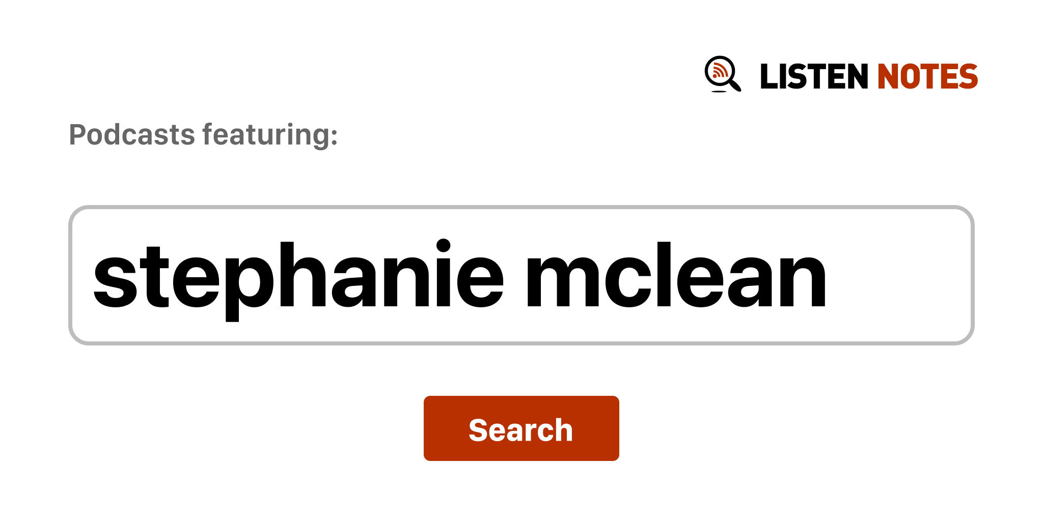 Stephanie Mclean populaarseimad taskuhäälingusaated